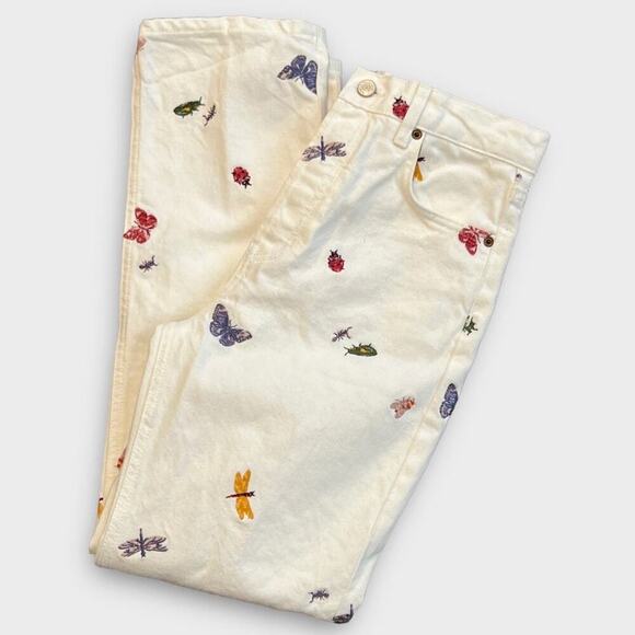 Reformation Cynthia Ladybugs High Rise Straight Jeans Size 27 - Picture 5 of 11